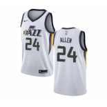 Youth Nike Utah Jazz #24 Grayson Allen Swingman White NBA Jersey - Association Edition