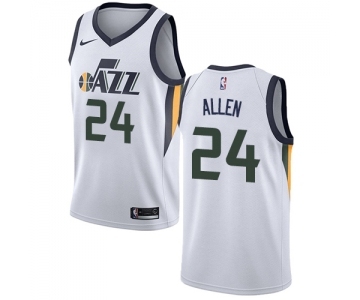 Youth Nike Utah Jazz #24 Grayson Allen Swingman White NBA Jersey - Association Edition