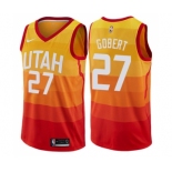 Youth Nike Utah Jazz #27 Rudy Gobert Swingman Orange NBA Jersey - City Edition