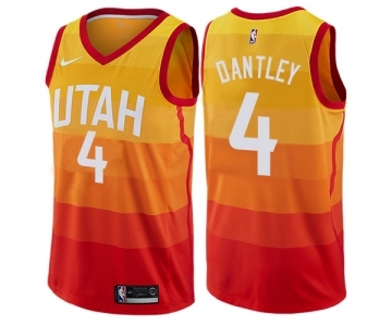 Youth Nike Utah Jazz #4 Adrian Dantley Swingman Orange NBA Jersey - City Edition