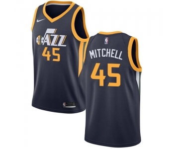 Youth Nike Utah Jazz #45 Donovan Mitchell Swingman Navy Blue Road NBA Jersey - Icon Edition