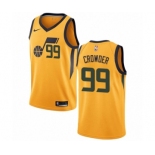 Youth Nike Utah Jazz #99 Jae Crowder Swingman Gold NBA Jersey Statement Edition