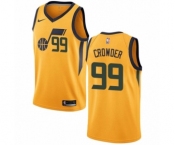 Youth Nike Utah Jazz #99 Jae Crowder Swingman Gold NBA Jersey Statement Edition