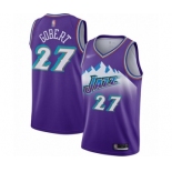 Youth Utah Jazz #27 Rudy Gobert Swingman Purple Hardwood Classics Basketball Jersey