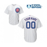 Men's Majestic Chicago Cubs Customized Replica White Home Cool Base MLB Jersey