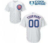 Men's Majestic Chicago Cubs Customized Replica White Home Cool Base MLB Jersey