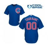 Youth Majestic Chicago Cubs Customized Authentic Royal Blue Alternate Cool Base MLB Jersey