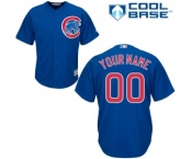 Youth Majestic Chicago Cubs Customized Authentic Royal Blue Alternate Cool Base MLB Jersey