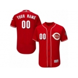 Men's Majestic Cincinnati Reds Customized Red Flexbase Authentic Collection MLB Jersey