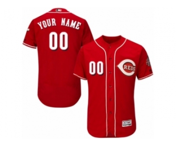 Men's Majestic Cincinnati Reds Customized Red Flexbase Authentic Collection MLB Jersey