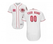 Men's Majestic Cincinnati Reds Customized White Flexbase Authentic Collection MLB Jersey