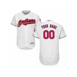 Men's Majestic Cleveland Indians Customized White Flexbase Authentic Collection MLB Jersey