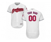 Men's Majestic Cleveland Indians Customized White Flexbase Authentic Collection MLB Jersey