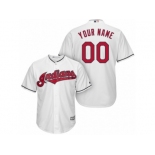 Women's Majestic Cleveland Indians Customized Authentic White Home Cool Base MLB Jersey