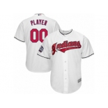 Youth Majestic Cleveland Indians Customized Authentic White Home 2016 World Series Bound Cool Base MLB Jersey