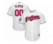 Youth Majestic Cleveland Indians Customized Authentic White Home 2016 World Series Bound Cool Base MLB Jersey