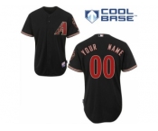 Coustom Arizona Diamondbacks Jersey Black Home Cool Base Man Baseball