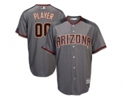 Men's Arizona Diamondbacks Majestic Gray 2017 Cool Base Authentic Custom Jersey