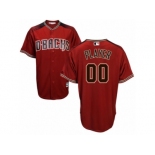 Men's Majestic Arizona Diamondbacks Customized Authentic Red Brick Cool Base MLB Jersey