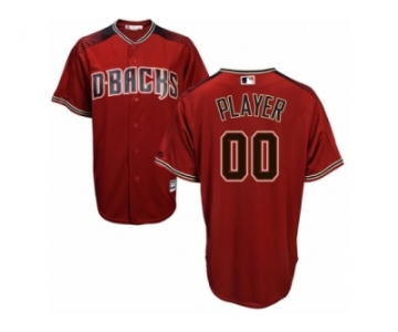 Men's Majestic Arizona Diamondbacks Customized Authentic Red Brick Cool Base MLB Jersey