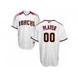 Men's Majestic Arizona Diamondbacks Customized Authentic White Brick Cool Base MLB Jersey