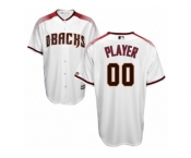 Men's Majestic Arizona Diamondbacks Customized Authentic White Brick Cool Base MLB Jersey