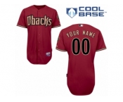 Women's Majestic Arizona Diamondbacks Customized Authentic Red Alternate Cool Base MLB Jersey