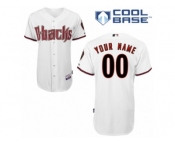 Women's Majestic Arizona Diamondbacks Customized Authentic White Home Cool Base MLB Jersey