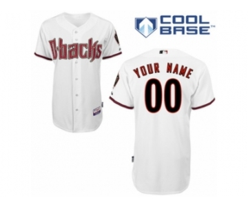 Women's Majestic Arizona Diamondbacks Customized Authentic White Home Cool Base MLB Jersey