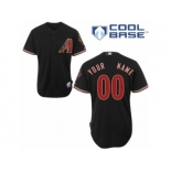 Youth Majestic Arizona Diamondbacks Customized Replica Black Alternate Home Cool Base MLB Jersey