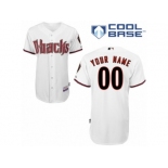 Youth Majestic Arizona Diamondbacks Customized Replica White Home Cool Base MLB Jersey