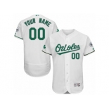 Men's Majestic Baltimore Orioles Customized White Celtic Flexbase Authentic Collection MLB Jersey