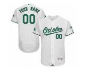 Men's Majestic Baltimore Orioles Customized White Celtic Flexbase Authentic Collection MLB Jersey