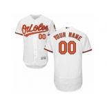 Men's Majestic Baltimore Orioles Customized White Flexbase Authentic Collection MLB Jersey