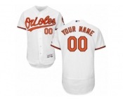 Men's Majestic Baltimore Orioles Customized White Flexbase Authentic Collection MLB Jersey