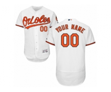 Men's Majestic Baltimore Orioles Customized White Flexbase Authentic Collection MLB Jersey