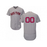 Men's Majestic Boston Red Sox Customized Grey Flexbase Authentic Collection MLB Jersey