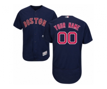 Men's Majestic Boston Red Sox Customized Navy Blue Flexbase Authentic Collection MLB Jersey