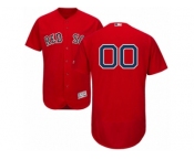 Men's Majestic Boston Red Sox Customized Red Flexbase Authentic Collection MLB Jersey