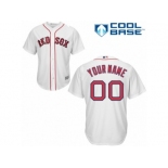 Youth Majestic Boston Red Sox Customized Replica White Home Cool Base MLB Jersey