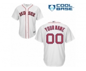 Youth Majestic Boston Red Sox Customized Replica White Home Cool Base MLB Jersey