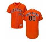 Men's Majestic Houston Astros Customized Orange Flexbase Authentic Collection MLB Jersey