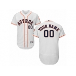 Men's Majestic Houston Astros Customized White Flexbase Authentic Collection MLB Jersey