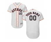 Men's Majestic Houston Astros Customized White Flexbase Authentic Collection MLB Jersey