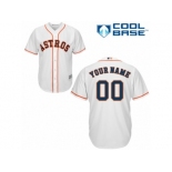 Youth Majestic Houston Astros Customized Authentic White Home Cool Base MLB Jersey