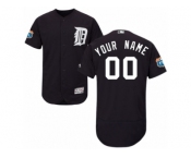 Men's Majestic Detroit Tigers Customized Navy Blue Flexbase Authentic Collection MLB Jersey