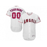 Men's Majestic Los Angeles Angels of Anaheim Customized White Flexbase Authentic Collection MLB Jersey