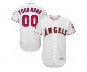 Men's Majestic Los Angeles Angels of Anaheim Customized White Flexbase Authentic Collection MLB Jersey