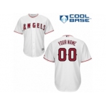 Women's Majestic Los Angeles Angels of Anaheim Customized Replica White Home Cool Base MLB Jersey