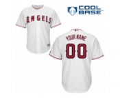 Women's Majestic Los Angeles Angels of Anaheim Customized Replica White Home Cool Base MLB Jersey